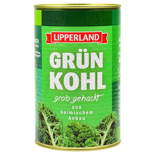 Food-United GRÜNKOHL handverlesen Füllmenge 4KG ATG 2,8KG Maxi Dose Konserve küchenfertig ohne Zusatzstoffe nur 3 natürliche Zutaten vegan laktosefrei glutenfrei von S.Mile GmbH