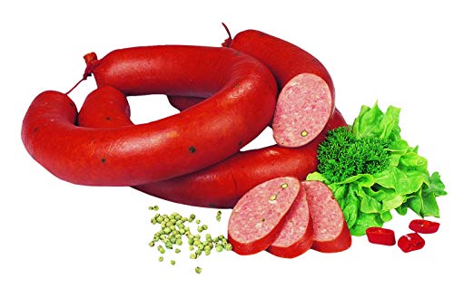 Food-United Jägerkranzl im Ring 2x 700g Bayerische-Schlesische-Polnische-Krakauer-Wurst-Spezialität mit grünen Pfefferkörnern und herzhaftem Raucharoma mit hohem Magerfleischanteil von S.Mile GmbH