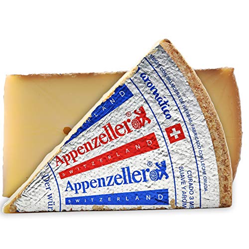 Food-United Käse Schweizer-Hartkäse Appenzeller AOC ca. 0,8 kg original Käse-Spezialität drei Monate mit Kräutersulz gepflegt natürlich würzig ohne künstliche Zusätze von S.Mile GmbH