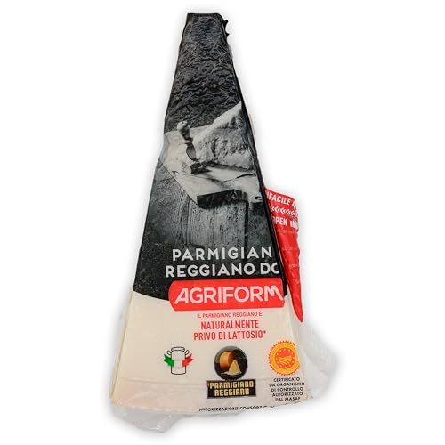 Food-United PARMIGIANO REGGIANO DOP Italienischer- formaggio-italiano-Hartkäse 0,2 KG original am Stück über 18 Monate gereift zum Reiben würzig aromatisch von S.Mile GmbH