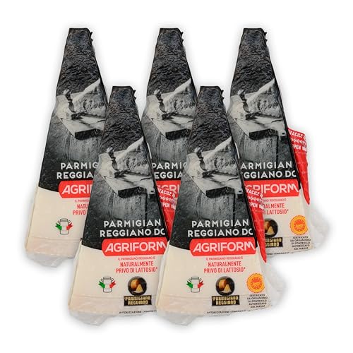 Food-United PARMIGIANO REGGIANO DOP Parmesan Italienischer-formaggio-italiano-Hartkäse 6x 0,2 KG original am Stück über 18 Monate gereift zum Reiben würzig aromatisch von S.Mile GmbH