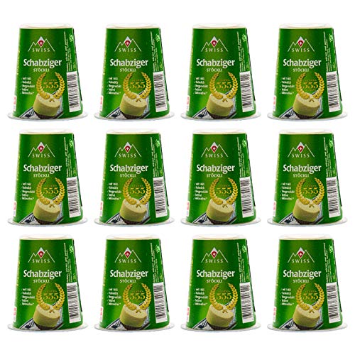 Food-United Schabziger Stöckli schweizer Käse g.U. 12x 100 g passend für Pasta & Pizza am Stück Kräuterkäse grüner Schotterkäse Stötzle würzig aromatisch Food-United Schabziger Stöckli schweizer Käse g.U. 12x 100 g passend für Pasta & Pizza am Stück Kräuterkäse grüner Schotterkäse Stötzle würzig aromatisch von S.Mile GmbH