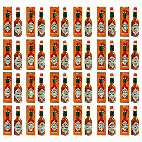 Food-United Tabasco Pepper Sauce Soße 24 Glasflaschen 60ml original fruchtig scharf nur 3 natürliche Zutaten keine Konservierungsstoffe ohne zusätzliche Aromen 3 Jahre in Holzfässern gereift Food-United Tabasco Pepper Sauce Soße 24 Glasflaschen 60ml original fruchtig scharf nur 3 natürliche Zutaten keine Konservierungsstoffe ohne zusätzliche Aromen 3 Jahre in Holzfässern gereift von S.Mile GmbH