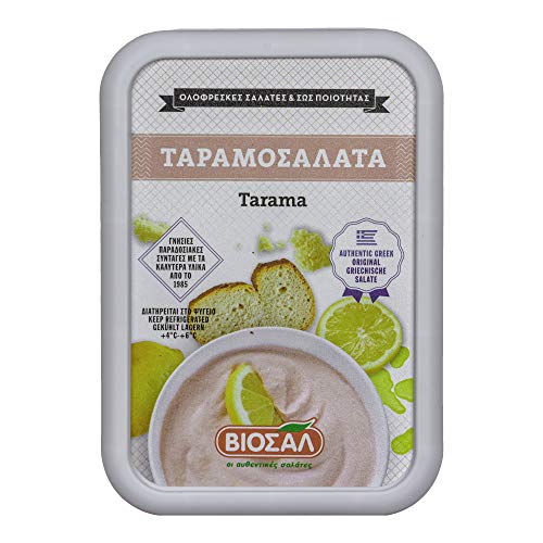 Food-United Tarama 6x200g original griechische Delikatesse gesalzene Fisch-Rogen Creme Taramas aus Kartoffeln Zitrone Fischeiern kalte Vorspeise als Dip für Brot und Gemüse Meze von S.Mile GmbH