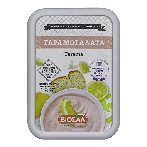 Food-United Tarama 2x 200g original griechische Delikatesse gesalzene Fisch-Rogen Creme Taramas aus Kartoffeln Zitrone Fischeiern kalte Vorspeise als Dip für Brot und Gemüse Meze von S.Mile GmbH