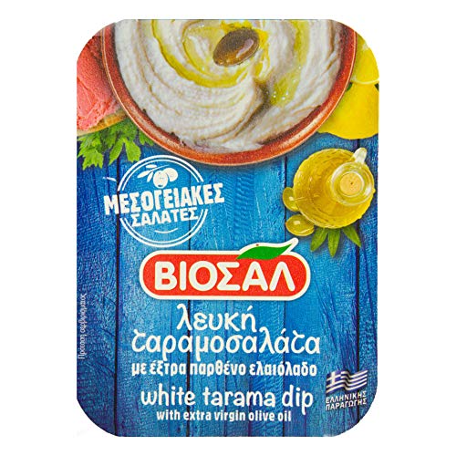 Food-United Tarama weiß 2x 200g original griechische Delikatesse gesalzene Fisch-Rogen Creme Taramas aus Kartoffeln Zitrone Fischeiern kalte Vorspeise als Dip für Brot und Gemüse Meze von S.Mile GmbH