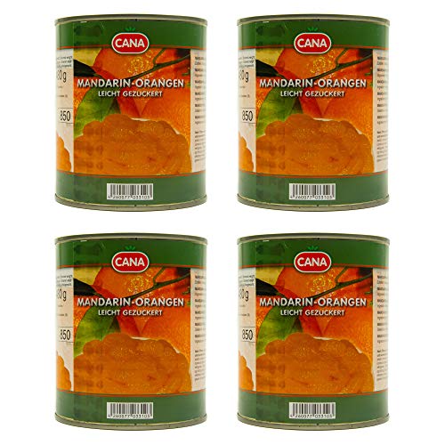Food-United türkische Mandarin-Orangen geschält ohne Kerne leicht gezuckert in Sirup 4 Dosen Füllm 800g ATG 480g Ring-Pull-Verschluss intensiv komplexes Aroma gleichmäßige ganze Segmente (4 Dosen) Food-United türkische Mandarin-Orangen geschält ohne Kerne leicht gezuckert in Sirup 4 Dosen Füllm 800g ATG 480g Ring-Pull-Verschluss intensiv komplexes Aroma gleichmäßige ganze Segmente (4 Dosen) von S.Mile GmbH
