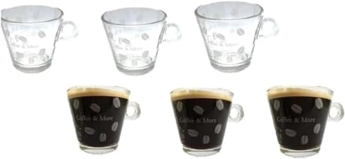 Senseo Kaffeepads Premium Set Klassisch/Classic + 6 Gläser mit Henkel 300ml von S