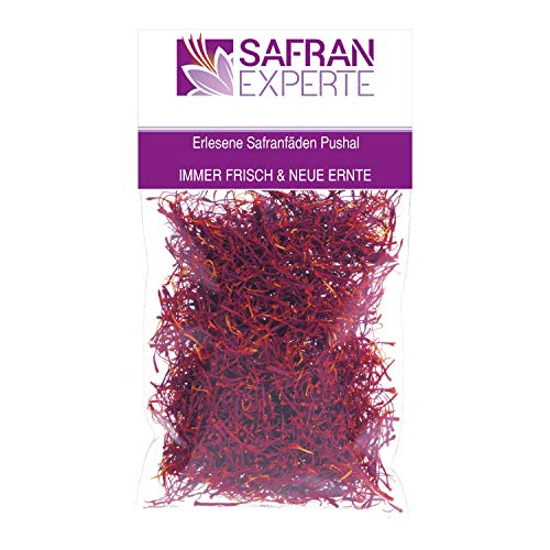 Erlesene SAFRANFÄDEN 4,6 Gr. Beutel Saffron quality color intensity aroma von SAFRAN EXPERTE