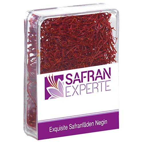 SAFRAN 1 Gramm in Dose beste Qualität Negin viel Volumen farbintensiv von SAFRAN EXPERTE