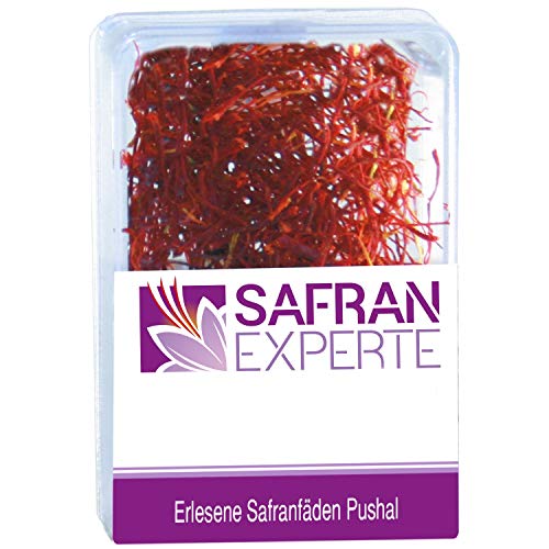 SAFRAN Fäden Pushal verschiedene Dosen und Gramm viel Volumen orientalisches Aroma Saffron threads (1,0 Gramm) von SAFRAN EXPERTE