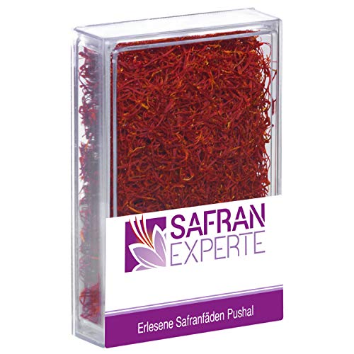 SAFRAN Fäden Pushal verschiedene Dosen und Gramm viel Volumen orientalisches Aroma Saffron threads (4,6 Gramm) von SAFRAN EXPERTE