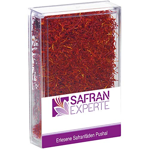 SAFRAN Fäden Pushal verschiedene Dosen und Gramm viel Volumen orientalisches Aroma Saffron threads (9,2 Gramm) von SAFRAN EXPERTE