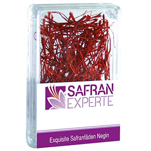 Safran Dose 0,5 Gr. lange Safranfäden für Kochen & Backen Saffron von SAFRAN EXPERTE