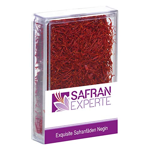 Safran Fäden Negin aromatisch intensive Farbe für Kochen und Backen Saffron threads (4,6) von SAFRAN EXPERTE