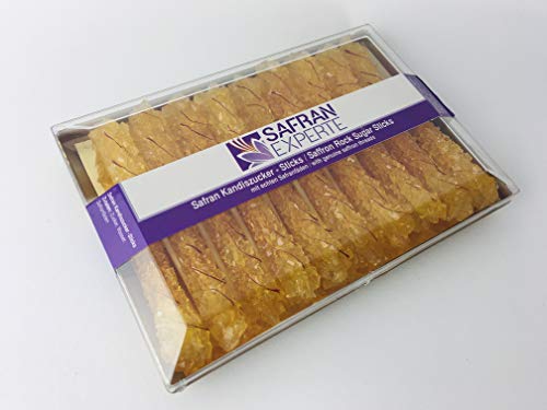 Safran Kandis Zucker 8 Dosen x 19 Sticks zum Süßen von Tee und Kaffee Safran Kandis Zucker 8 Dosen x 19 Sticks zum Süßen von Tee und Kaffee von SAFRAN EXPERTE