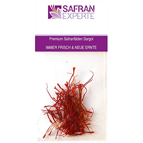 Safran im Beutel 0,125 gr zum Probekochen oder Probebacken Premium Qualität zum Superpreis von SAFRAN EXPERTE
