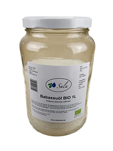 Sala Babassuöl raffiniert food grade BIO (1 L Glas) von Sala