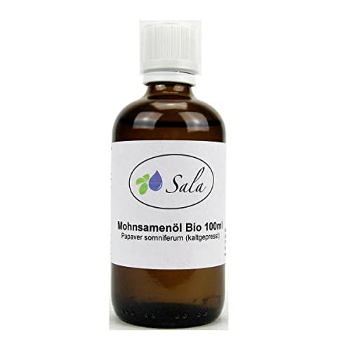 Sala Mohnsamenöl Mohnöl kaltgepresst BIO (100 ml Glasflasche) von Sala