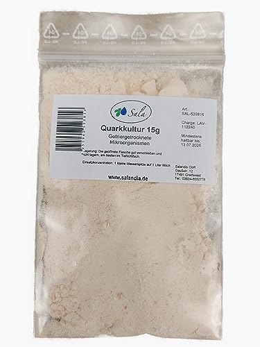 Sala Quarkkultur Hobbythek Quark Kultur Käse Dickmilch probiotisch (15 g Beutel) von Sala
