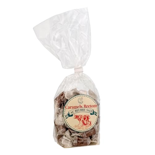 La Maison d'Armorine Französische salted Caramel Bonbons einzeln verpackt und nach traditioneller Handwerkskunst in der Bretagne hergestellt 500 g Beutel von Salidou