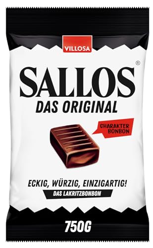SALLOS das Original im großen Vorteilspack – Lakritz-Bonbon mit Kräutern, aus natürlichem Süßholzsaft, würziges Lakritz, vegan, im Vorrats-Pack, 750 g SALLOS das Original im großen Vorteilspack – Lakritz-Bonbon mit Kräutern, aus natürlichem Süßholzsaft, würziges Lakritz, vegan, im Vorrats-Pack, 750 g von SALLOS