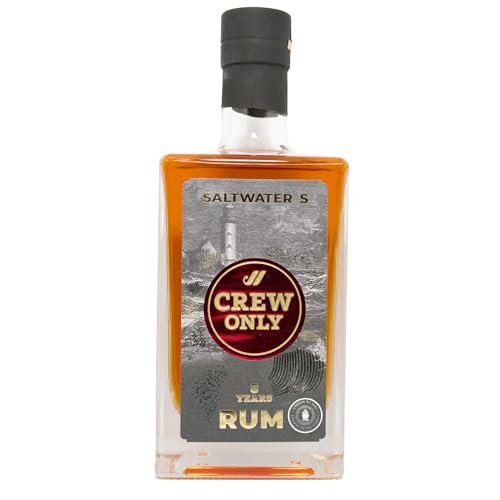 CREW ONLY Rum 8y – Komposition mit 8 Jahre altem Rum aus Trinidad, Panama, Nicaragua, Jamaica und Spanien | Mehrfach mit Gold ausgezeichnet | 0.7l Schnaps-Flasche | 40% vol. Alkohol CREW ONLY Rum 8y – Komposition mit 8 Jahre altem Rum aus Trinidad, Panama, Nicaragua, Jamaica und Spanien | Mehrfach mit Gold ausgezeichnet | 0.7l Schnaps-Flasche | 40% vol. Alkohol von SALTWATER's
