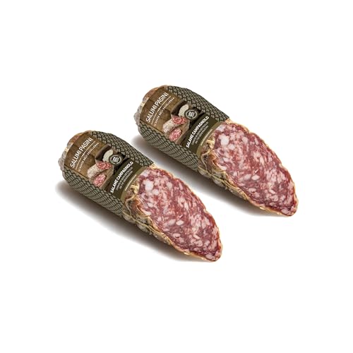 Campagnolo-Salami in Scheiben Salumi Pasini® | Handgefertigt mit italienischem Fleisch | Packung mit 2 Scheiben | 2x200g von Salumi Pasini