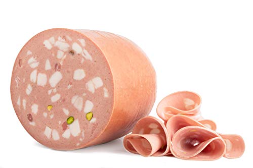 Mortadella con Pistacchio Salumi Pasini® | Italienische Mortadella mit Pistazien | Halb 5,6 Kg | Italienische Wurstwaren von Salumi Pasini