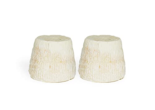 Ricottina salata | Italienischer gesalzener Ricotta-Käse | Schafs- und Ziegenmilchkäse | 2 Stücke x 300 g | Typisch italienischer Käse von Salumi Pasini