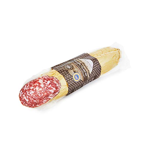 Salame Felino IGP Salumi Pasini® | Salami g.g.A | Vakuum Salami Scheiben | Ganze Salami kleine Größe | Typische Salami aus Parma | 350gr von Salumi Pasini