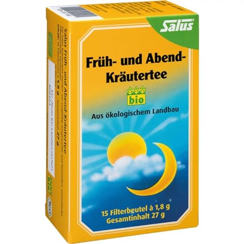 FRÜH- UND ABEND-Kräutertee Bio Salus Filterbeutel 15 Stück von SALUS Pharma GmbH