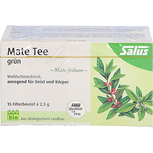 MATE TEE grün Kräutertee Mate folium Bio Salus 15 St von Floradix