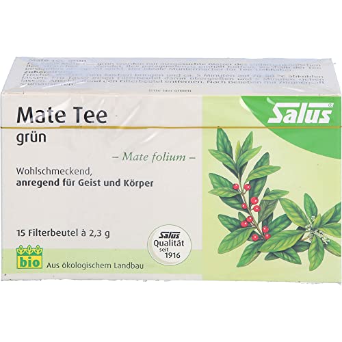 MATE TEE grün Kräutertee Mate folium Bio Salus 15 St von Floradix