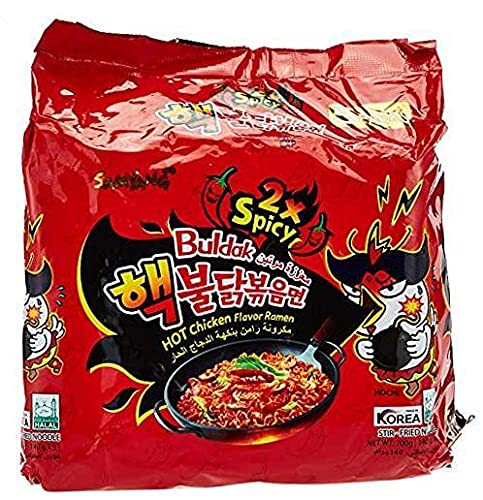 Bulldark Spicy Chicken geröstete Nudeln, 140 ml, 2 Stück von SAMYANG