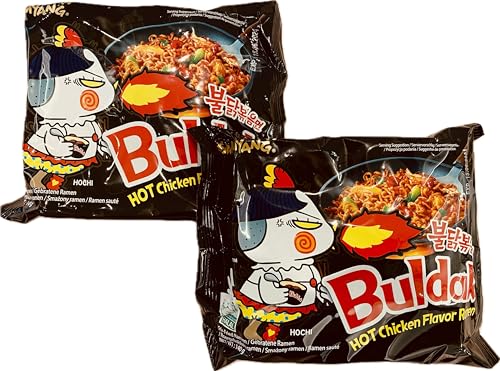 SamYang Instant Bratnudeln Buldak Hot Chicken Flavor Ramen, Spicy 2x 140g von SAMYANG