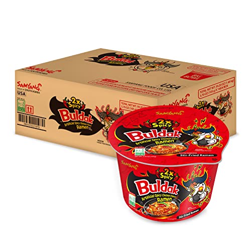 Samyang Buldak Spicy Hot Chicken Rührschüssel, 2 x 16 Stück Samyang Buldak Spicy Hot Chicken Rührschüssel, 2 x 16 Stück von SAMYANG