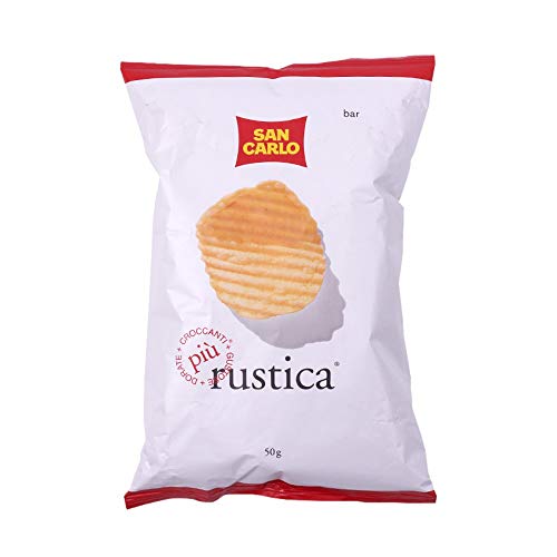10x San Carlo Rustica Chips Patatine Kartoffelchips gesalzen 50g Kartoffel chips von SAN CARLO