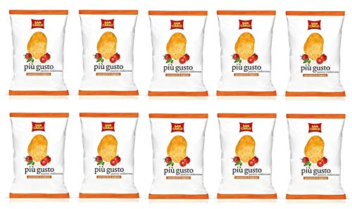 10x San Carlo più gusto Limette & rosa Pfeffer Chips Kartoffelchips gesalzen 50g von SAN CARLO