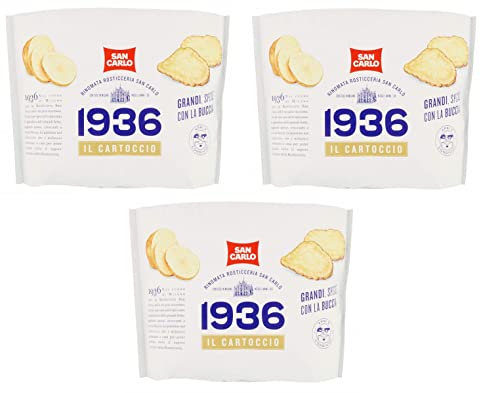 3x San Carlo 1936 Il Cartoccio Patatine Kartoffelchips Chips 170g Packung von SAN CARLO