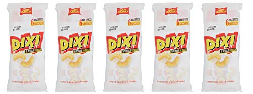 5x San Carlo Dixi Multipack Maischips Käse gebackene Chips Maiscroissants mit Käsegeschmack salziger Snack ( 6 x 22g ) 132g von SAN CARLO