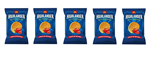 5x San Carlo Highlander Tomato or nothing Patatine Kartoffelchips Tomaten Chips 50g von SAN CARLO