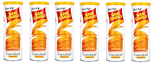 6x San Carlo Chips Dorè Sapore Vivace Patatine Kartoffelchips lebhafter Geschmack gesalzen Snack Kartoffel chips 100g Tube 6x San Carlo Chips Dorè Sapore Vivace Patatine Kartoffelchips lebhafter Geschmack gesalzen Snack Kartoffel chips 100g Tube von SAN CARLO