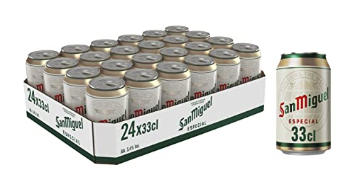 San Miguel Especial Dose DPG Bierpaket, EINWEG (24 x 0.33 l) von San Miguel