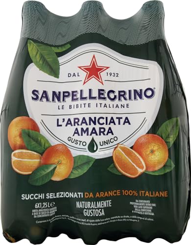 San Pellegrino PET Flasche Dose 1.25L Aranciata Amara Limonade Bitteroange von SAN PELLEGRINO