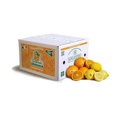 Orangen 100% sizilianisch und 100% biologisch- Maximale Frische und Nachhaltigkeit, Orangen direkt von unseren Bäumen geerntet - 12 kg von SANGASPANO