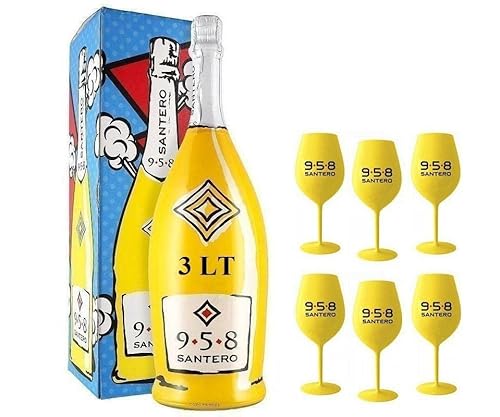958 EXTRA DRY MAGNUM 3 Liter JEROBOAM IN ASTUCCIO MIT 6 SANTERO Glsern 958 EXTRA DRY MAGNUM 3 Liter JEROBOAM IN ASTUCCIO MIT 6 SANTERO Glsern von SANTERO