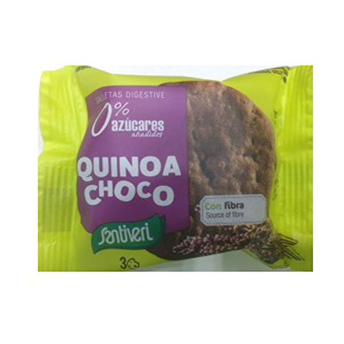 GALLETAS DIGESTIVE QUINOA CHOCO 3 UNID 0 AZUCAR 27 GR von SANTIVERI