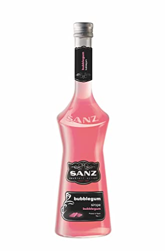Bubble-Gum-Sirup SANZ, pinker Kaugummi-Sirup, 0,7 L, alkoholfrei von Sanz