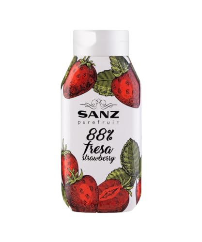 Erdbeeren-Püree, Fruchtpüree mit 88% Erdbeeren SANZ, 650 g/0,67 L von SANZ